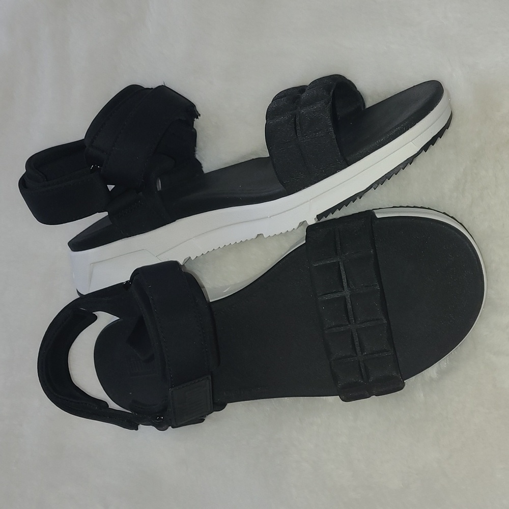 Fitflop Black and White Sporty Strappy Sandals